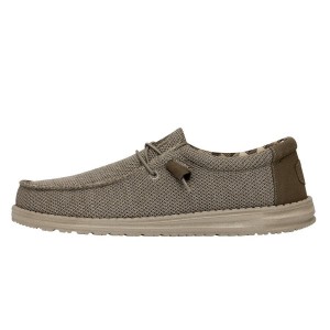 Beige Hey Dude Wally Sox Wide | GKSN76348