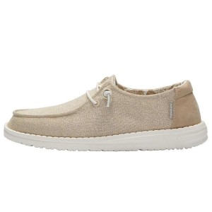 Beige Hey Dude Wendy Stretch | FJHX37156