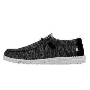 Black White Hey Dude Wally Sox Stitch Wide | RHYC93012