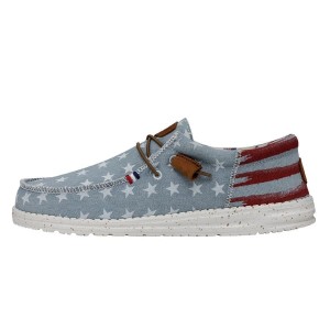 Blue Stripes Hey Dude Wally Americana | PVOF83792