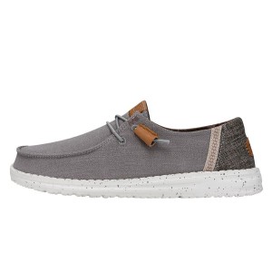 Grey Hey Dude Wendy Washed Canvas | JCWR13948