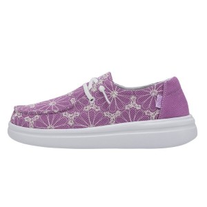 Purple Hey Dude Wendy Rise Eyelet | JTPQ94782