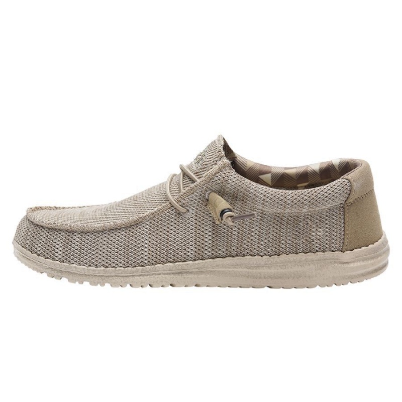 Beige Hey Dude Wally Sox | EOKI85907