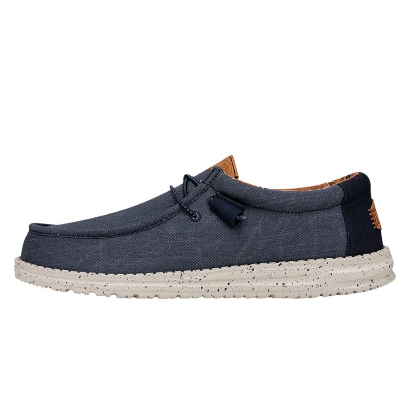 Black Hey Dude Wally Washed Canvas | LBGR50316