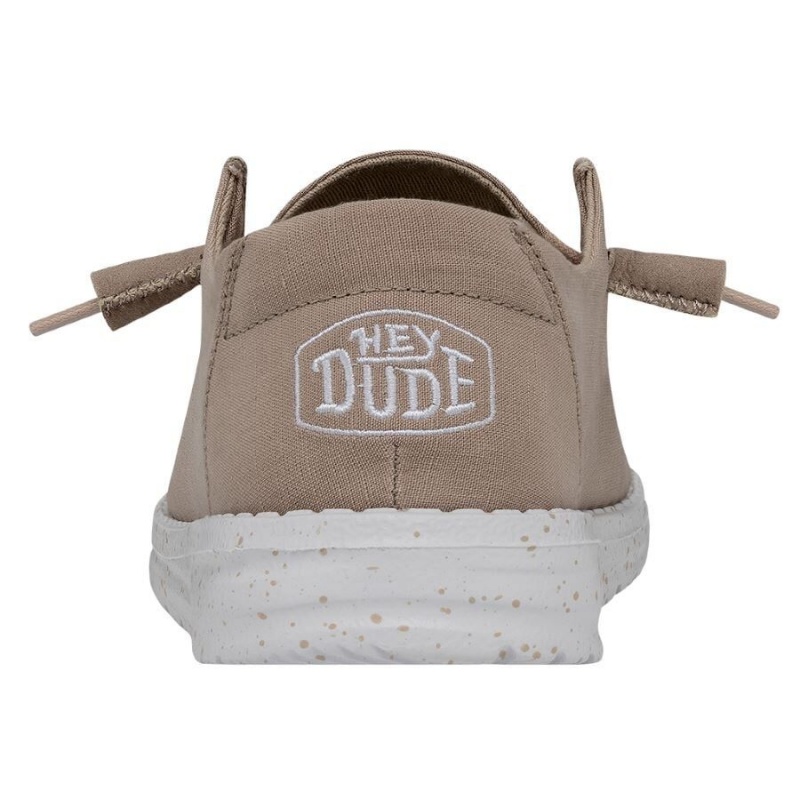 Brown Hey Dude Wendy Slub Canvas | TMDY58263