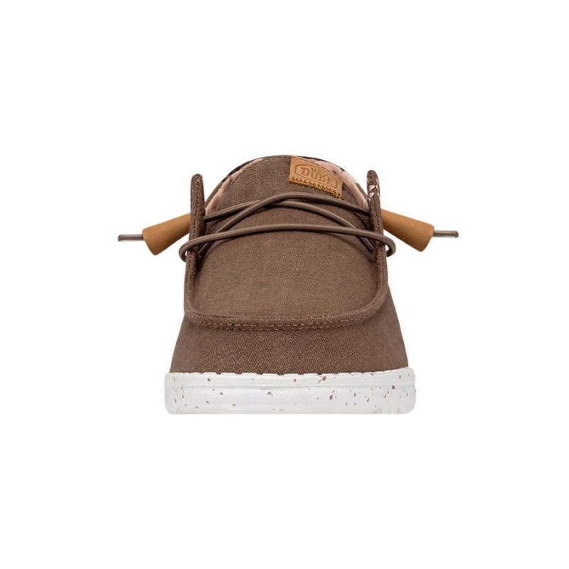 Brown Hey Dude Wendy Washed Canvas | BFGZ42965