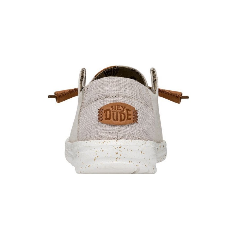 Cream Hey Dude Wendy Washed Canvas | BEHY40768