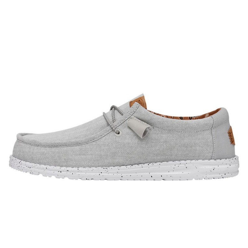 Grey Hey Dude Wally Washed Canvas | XWEI49365