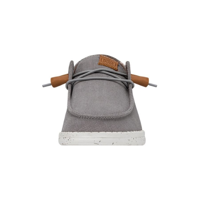 Grey Hey Dude Wendy Washed Canvas | JCWR13948