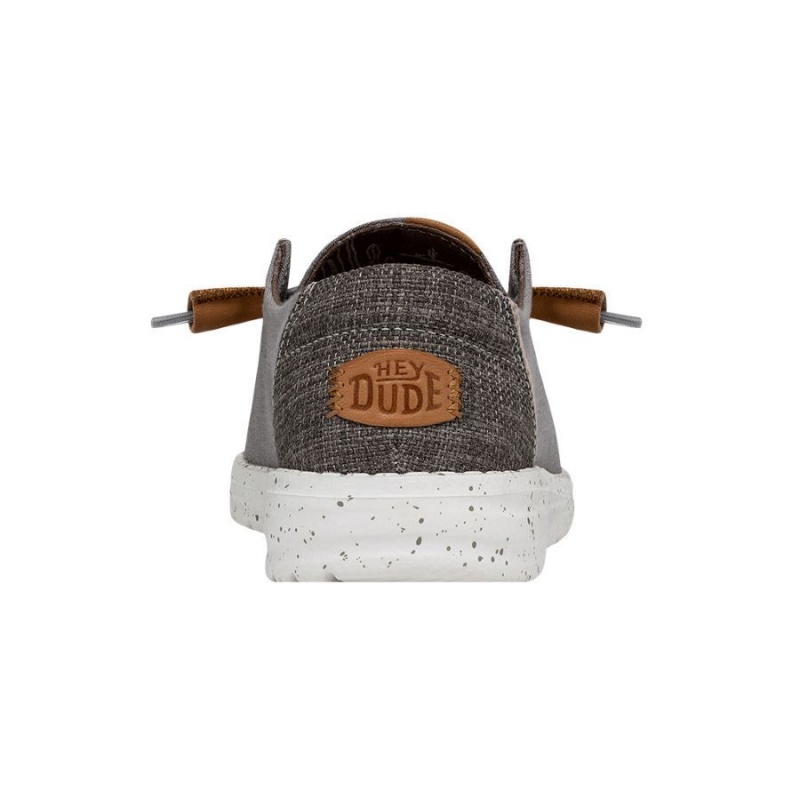 Grey Hey Dude Wendy Washed Canvas | JCWR13948