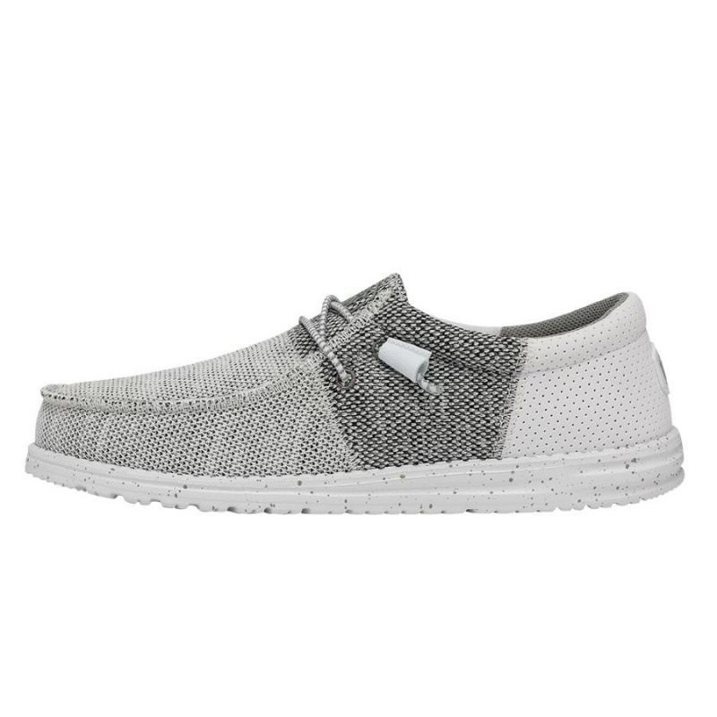 Grey White Hey Dude Wally Tri | LPDX87534