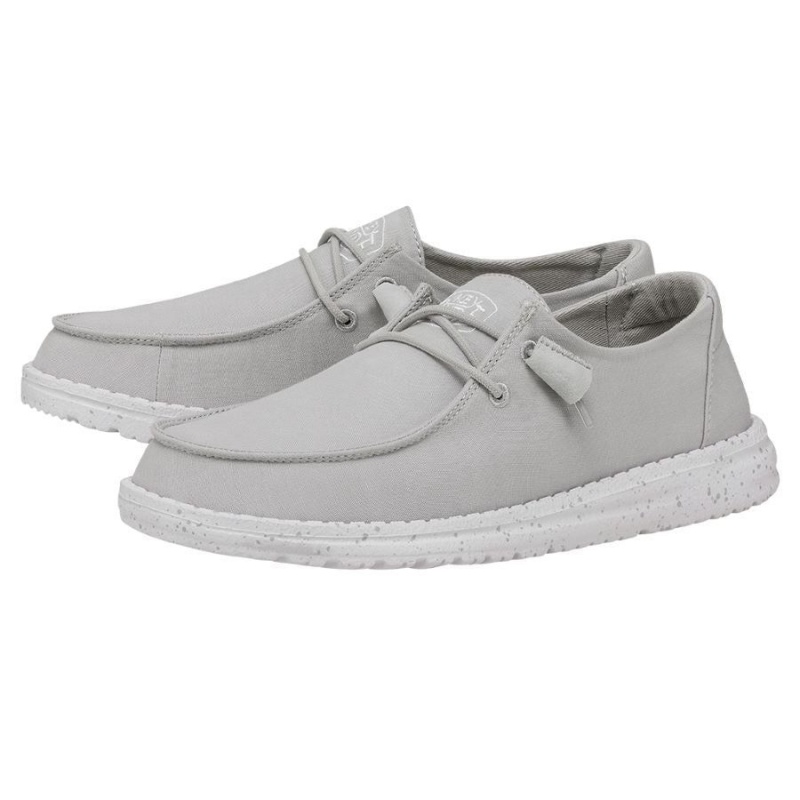 Light Grey Hey Dude Wendy Slub Canvas | FHJC67932