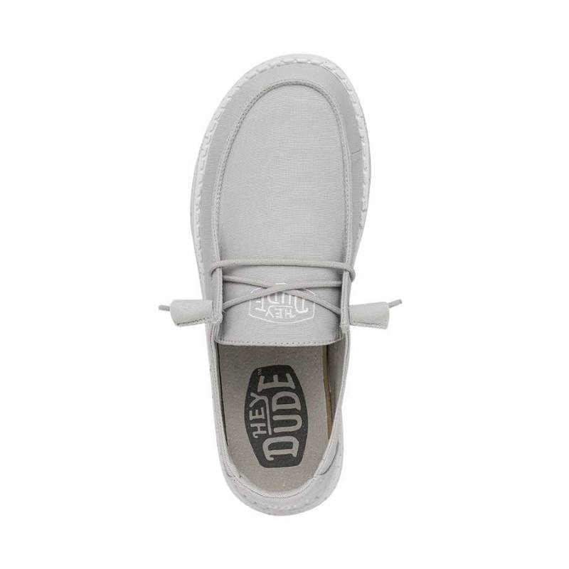 Light Grey Hey Dude Wendy Slub Canvas | FHJC67932