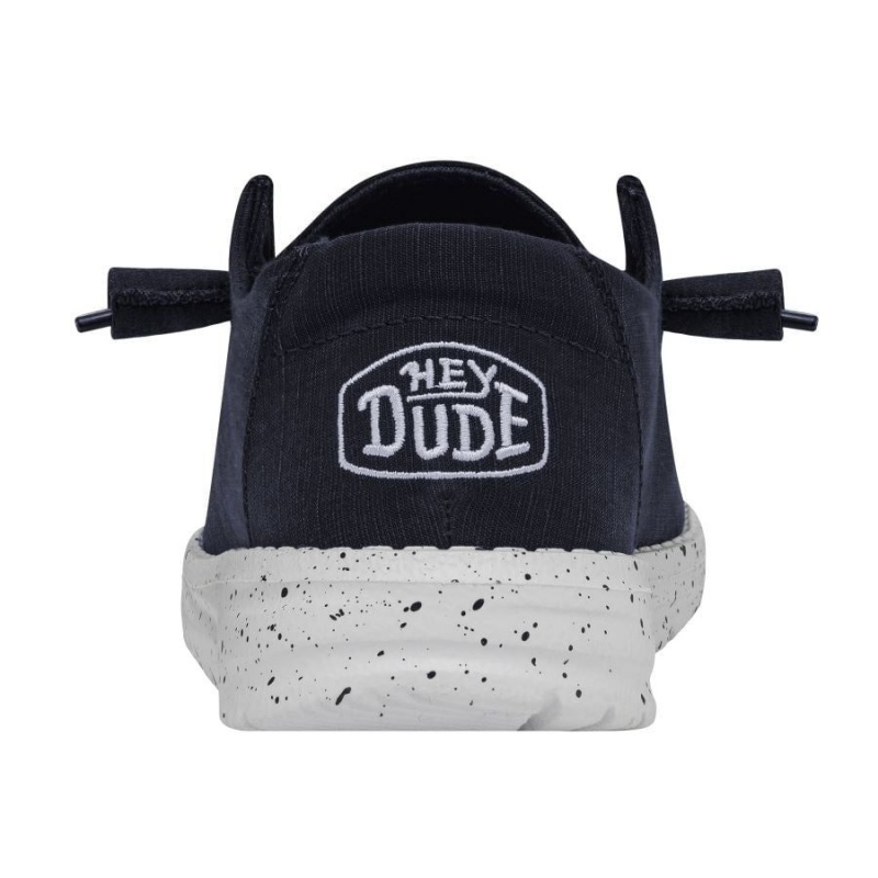 Navy Hey Dude Wendy Slub Canvas | KQAH98174