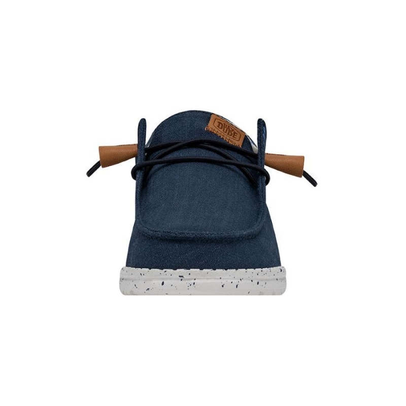 Navy Hey Dude Wendy Washed Canvas | JAGF27506