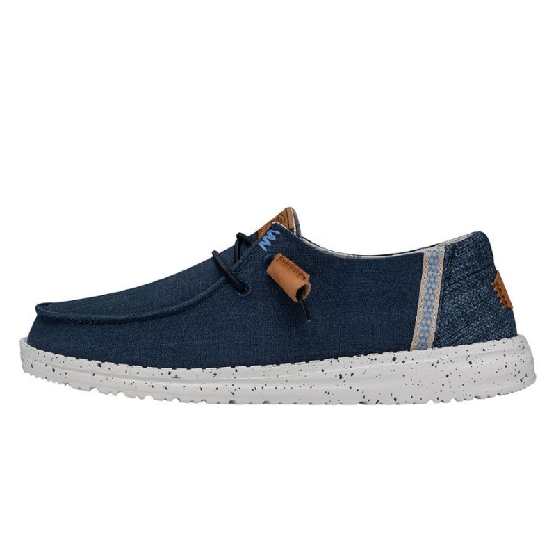 Navy Hey Dude Wendy Washed Canvas | JAGF27506