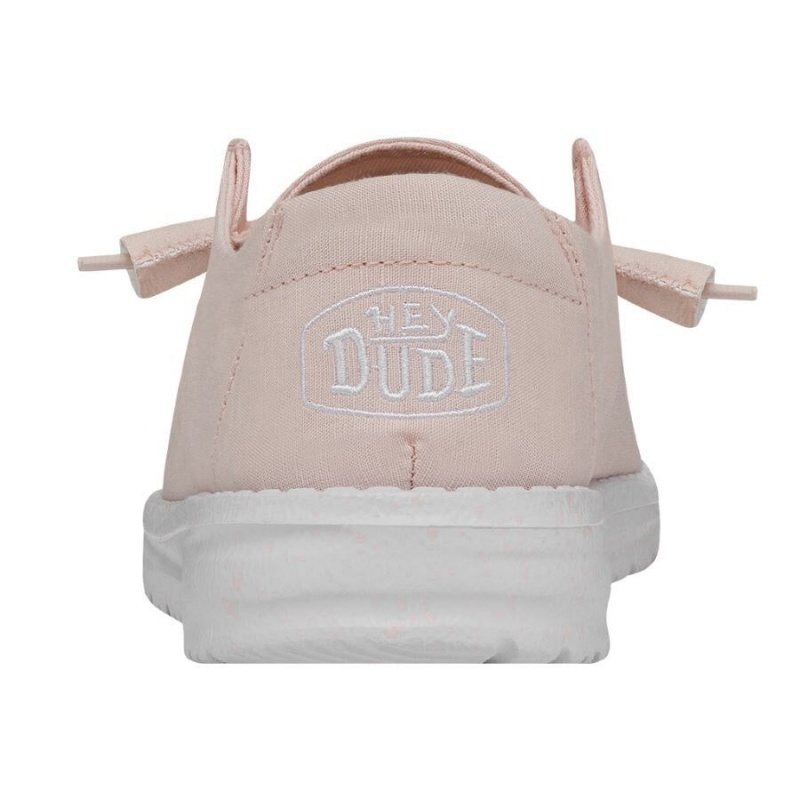 Pink Hey Dude Wendy Slub Canvas | DPRA94851