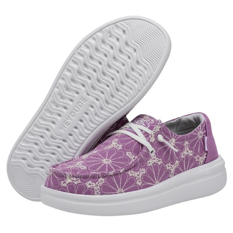 Purple Hey Dude Wendy Rise Eyelet | JTPQ94782