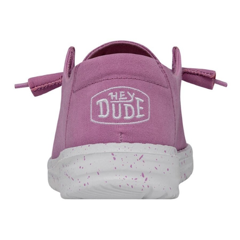 Purple Hey Dude Wendy Slub Canvas | FKGH14082