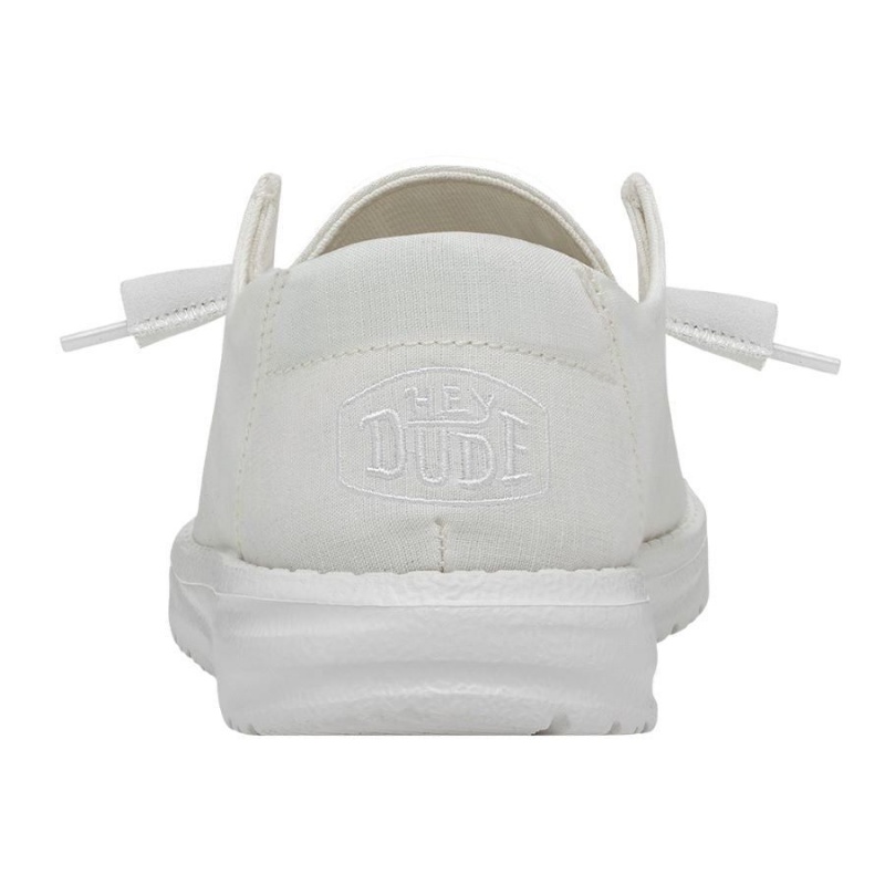 White Hey Dude Wendy Slub Canvas | QLNG36025